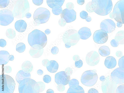 ふんわりとしたブルー泡の背景