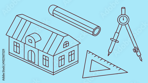 Industrial construction girders beams pipes safety barriers engineering