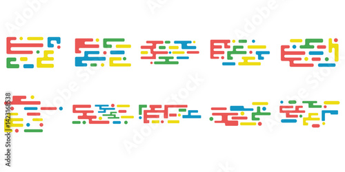 Modern Geographic Rounded Splash Border