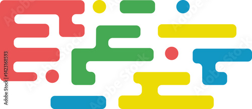 Modern Geographic Rounded Splash Border