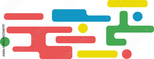 Modern Geographic Rounded Splash Border