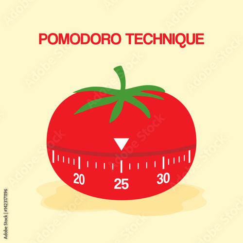 Pomodoro technique illustration