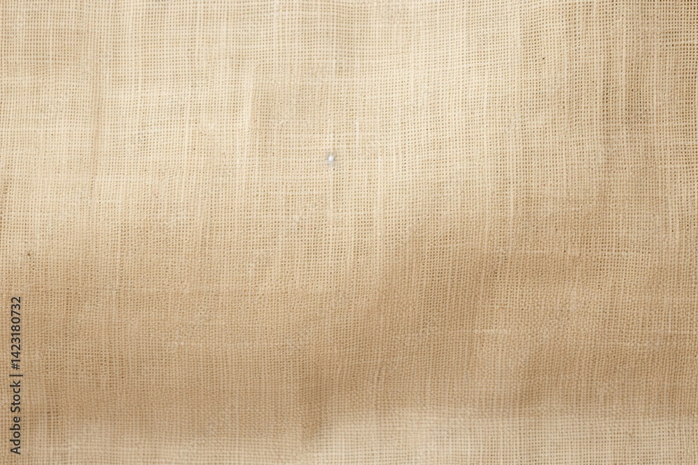 Fototapeta premium Beige linen texture background material natural.