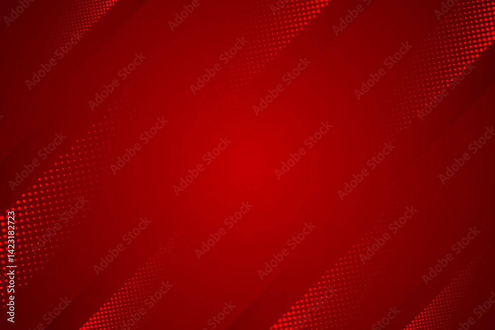 Modern Red Background With Line And Halftone Pattern. Abstract Business Wallpaper. Vibrant. Vector Illustration Modern Red Background With Line And Halftone Pattern. Abstract Business Wallpaper. Vibrant. Vector Illustration