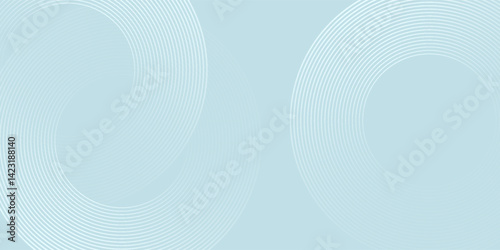 Modern abstract background. Glossy white gradient circle lines. Minimal geometric pattern. Simple graphic elements. Futuristic concept. Suitable for cover, poster, banner, brochure, eps10