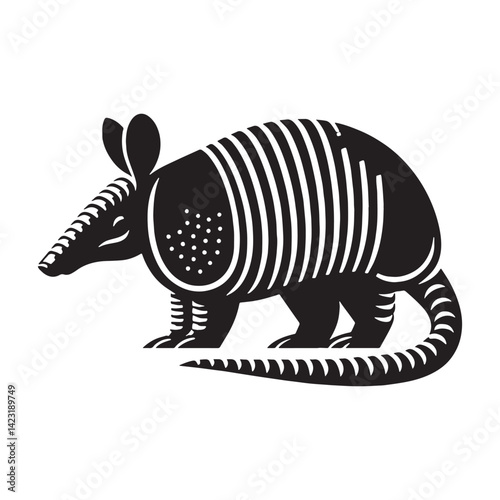 Simple black armadillo silhouette for modern animal vector bundles – armadillo silhouette – armadillo vector – armadillo illustration – silhouette of armadillo – armadillo icon


