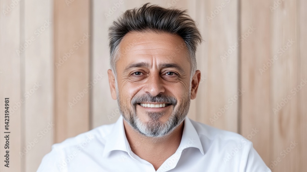 Obraz premium Smiling mature man