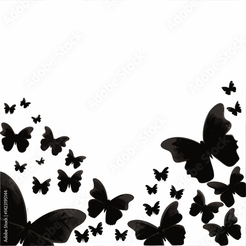 butterflies and flowers
