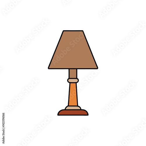 table lamp isolated on white background