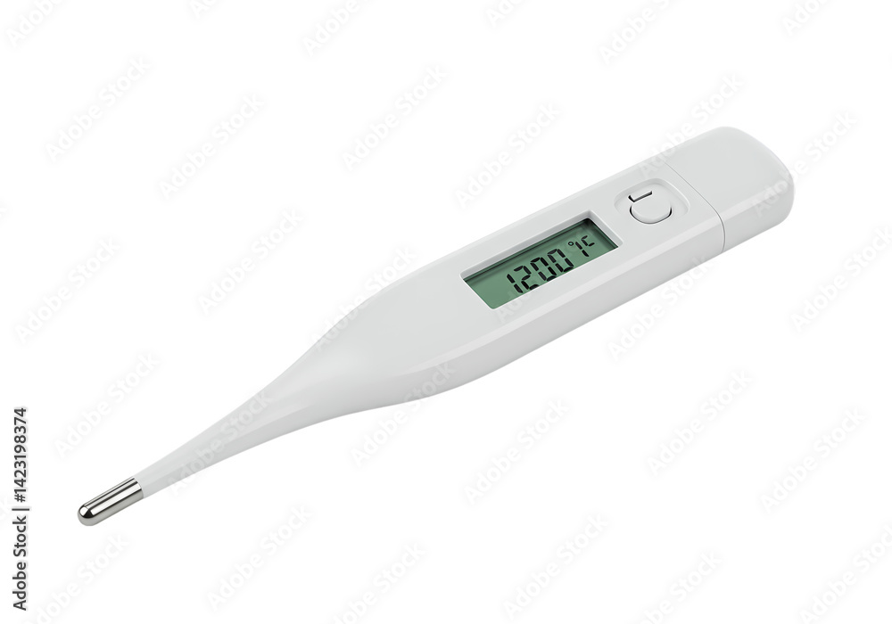 Digital Thermometer: Accurate Temperature Readings for Home Use on Transparent background Digital Thermometer: Accurate Temperature Readings for Home Use on Transparent background