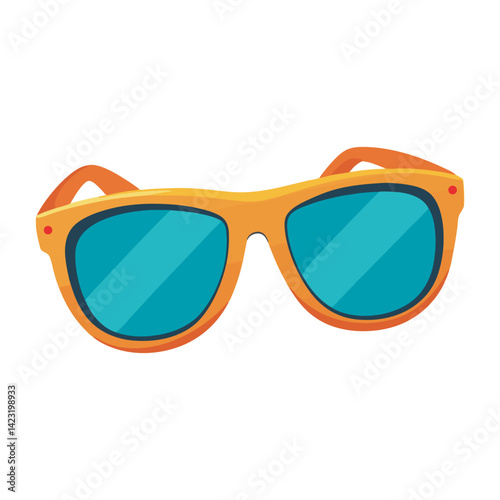 Baby sunglass vector art illustration.