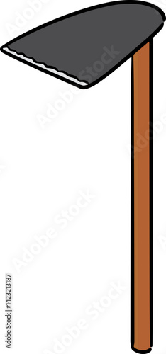 Illustration of hoe
