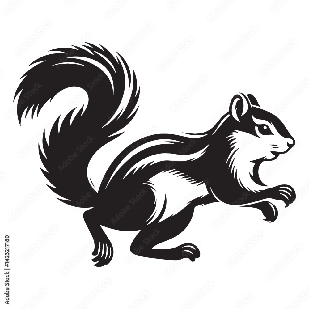 Vector of chipmunk silhouette focusing on smooth curves and edges – chipmunk silhouette – chipmunk vector – chipmunk illustration – silhouette of chipmunk – chipmunk icon
Vector of chipmunk silhouette focusing on smooth curves and edges – chipmunk silhouette – chipmunk vector – chipmunk illustration – silhouette of chipmunk – chipmunk icon