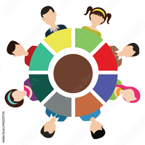 circle of people