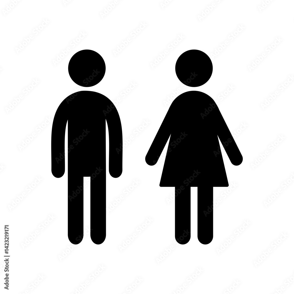 Gender symbol. Female and male icon isolate on white background. Gender symbol. Female and male icon isolate on white background.