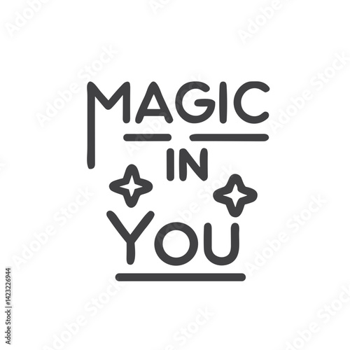 "Magic in You" Inspirational Icon for Blogs, Social Media, and Motivational Content