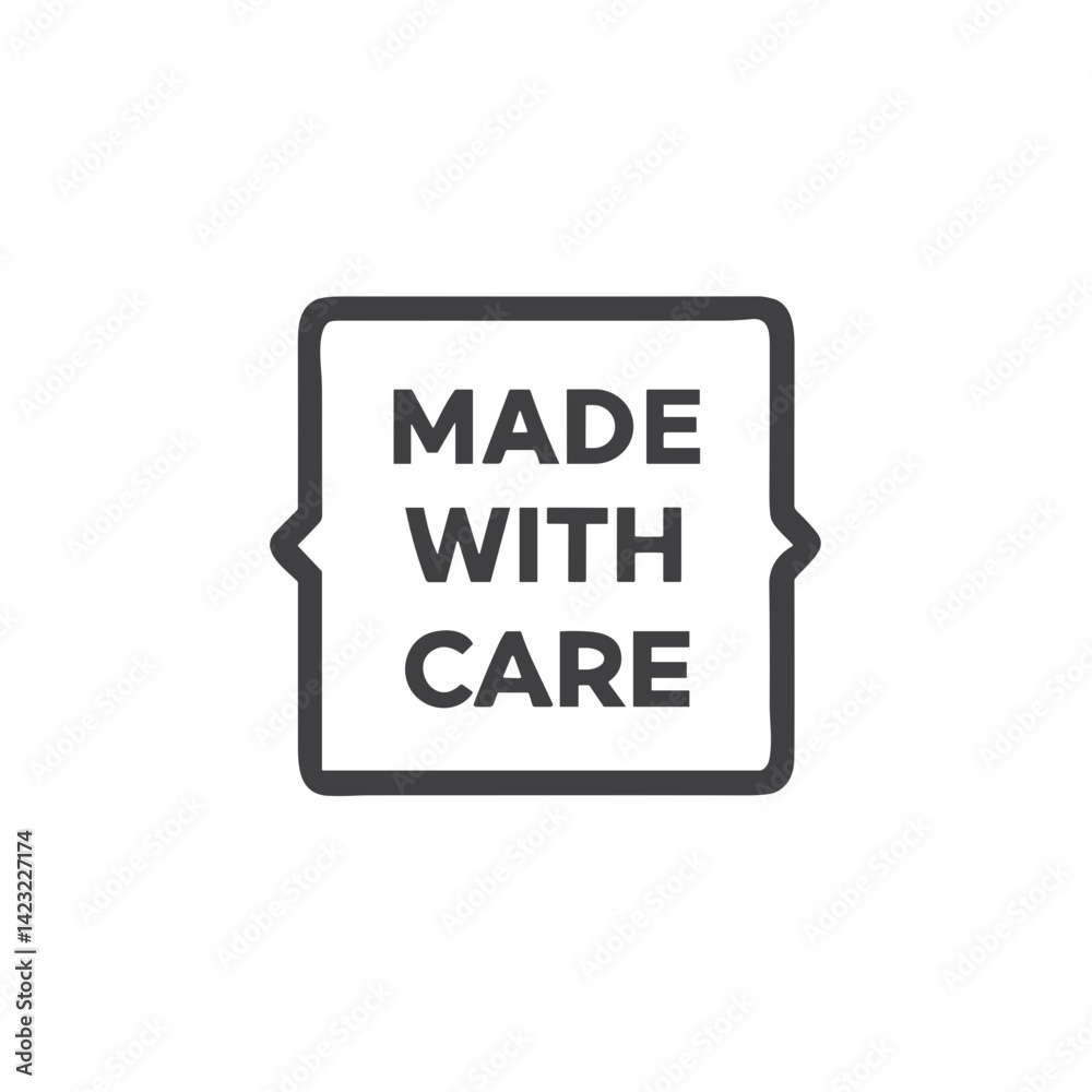 Made with Care Icon for Handmade Products, Artisan Branding, Craft Business, Quality Assurance Graphics and Customer Appreciation Marketing Materials Made with Care Icon for Handmade Products, Artisan Branding, Craft Business, Quality Assurance Graphics and Customer Appreciation Marketing Materials