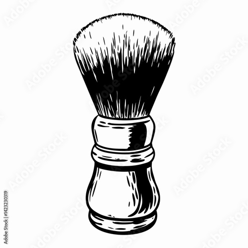 Classic Shaving Brush for Men Gently Bubbles Cream in Classic Style Representing Grooming Essentials