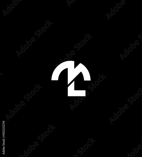 Abstract ML Logo Design Modern, Minimalist, Monogram, Branding, Identity, Symbol, Letters