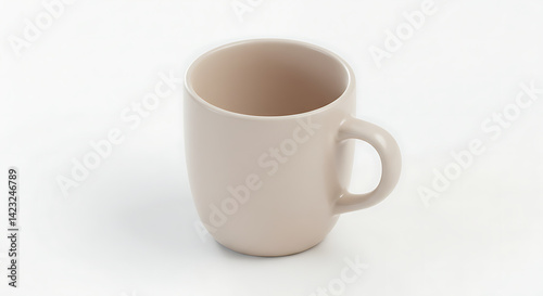Wallpaper Mural Minimalist Pale Rose Ceramic Mug on White Background Torontodigital.ca