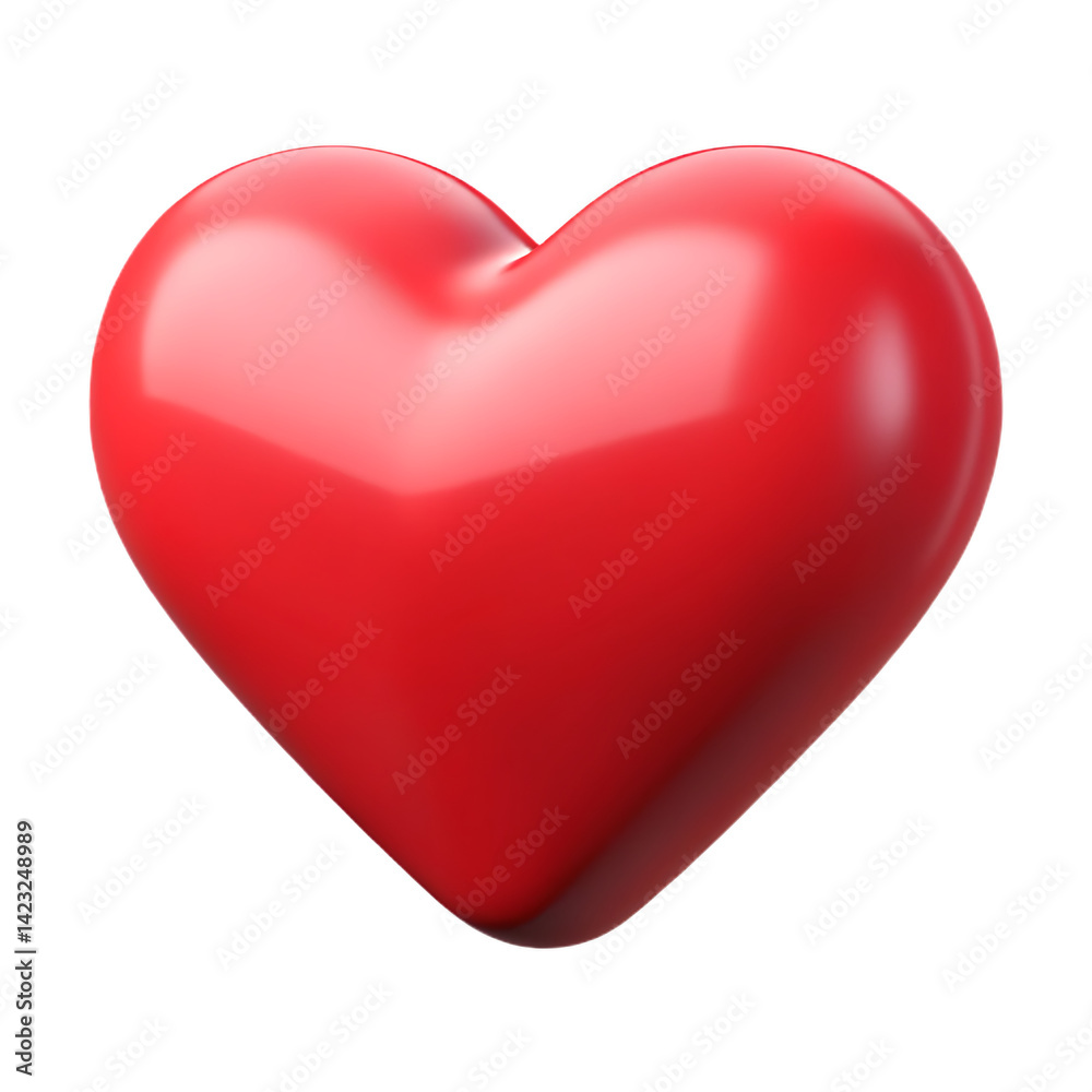 red heart isolated on white red heart isolated on white