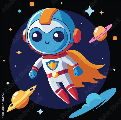 Cartoon Spaceman