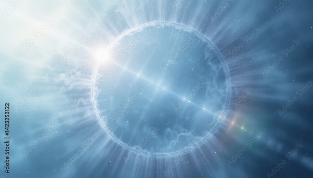 Obraz premium Celestial energy burst cosmic space abstract visuals stellar environment dramatic perspective universal concept for cosmic awareness