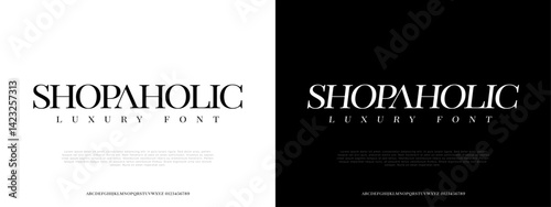 Luxury Serif Font  Elegant High Class Display Typeface EPS