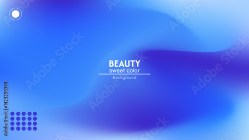 abstract blue background with wave