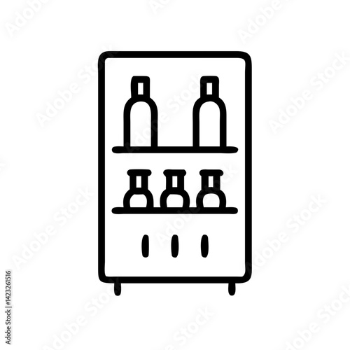 Wine Vending Machine Display Icon Design