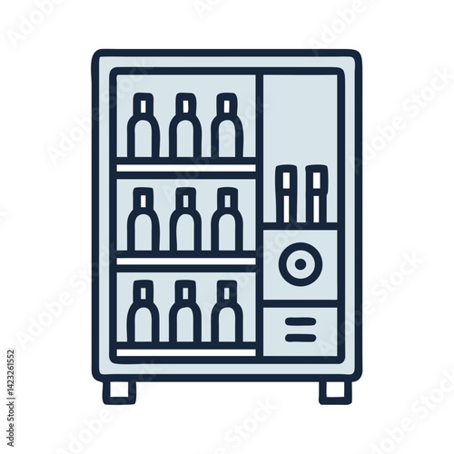 Wine Vending Machine Display Icon Design