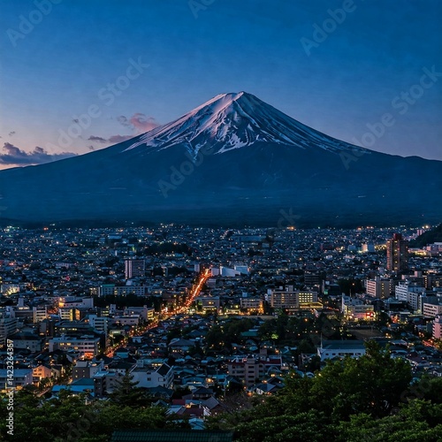 mt fuji in autumn