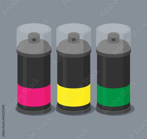 Spray Paint Can .Vector Flat Icon