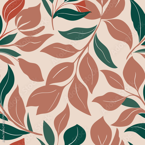 soft Floral seamless pattern background