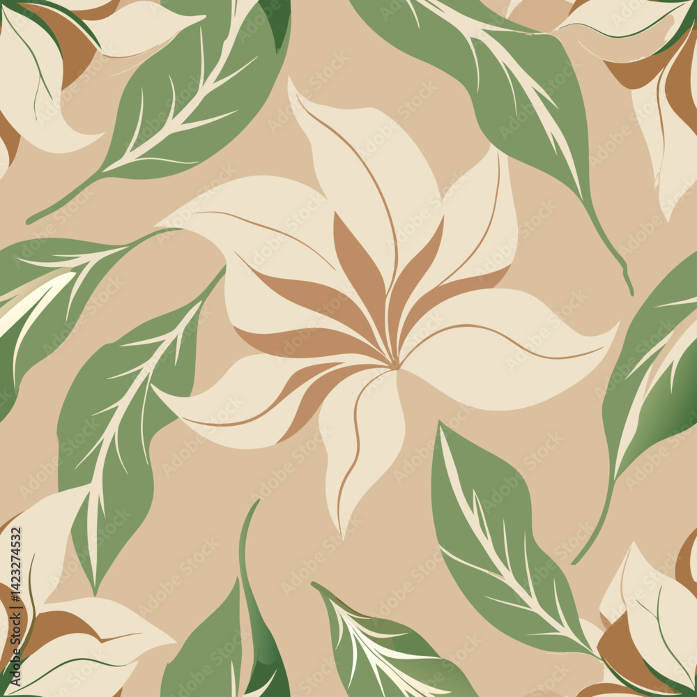 Fototapeta premium soft Floral seamless pattern background