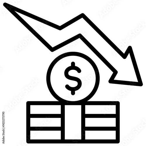 Economic Crisis Icon
