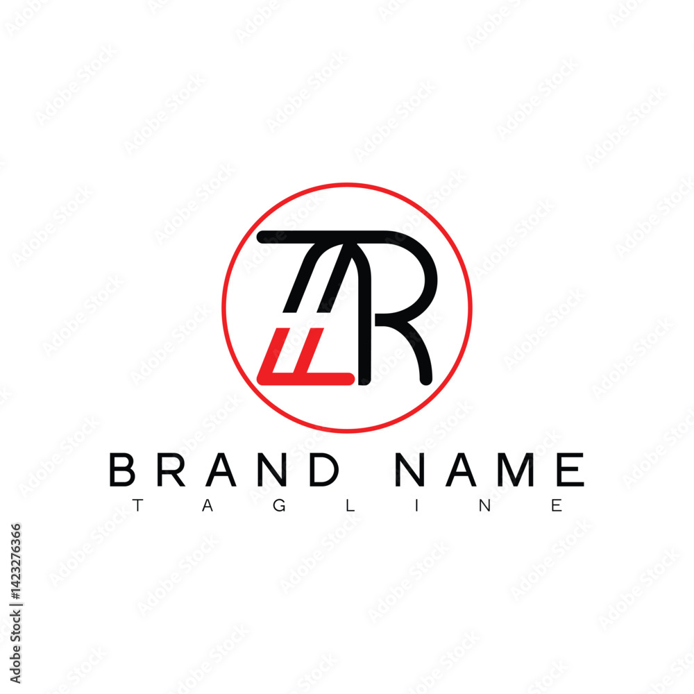 Obraz premium ZR letter logo, ZR letter logo design, ZR lettermark, ZR monogram logo, ZR corporate logo, ZR creative logo,