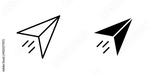 send Message icon vector symbol collection on white background.
