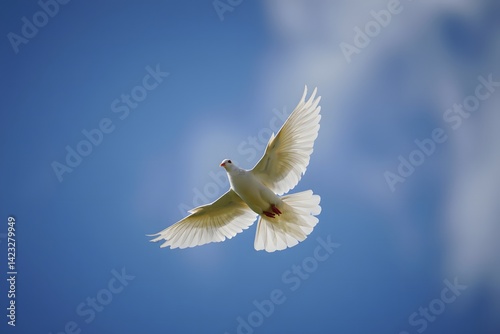 Wallpaper Mural white dove flying in the sky Torontodigital.ca