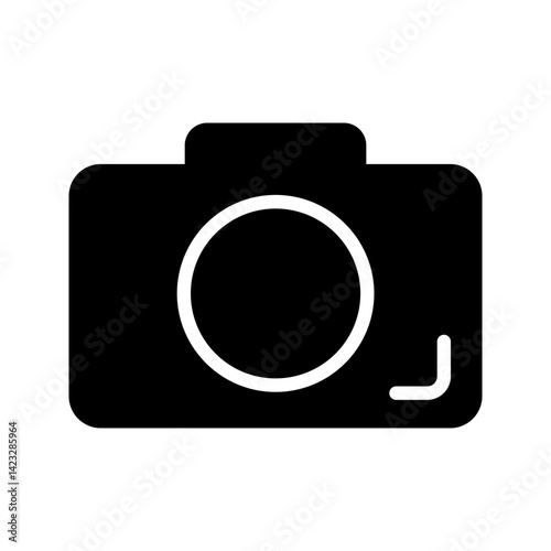 camera icon simple black line symbol