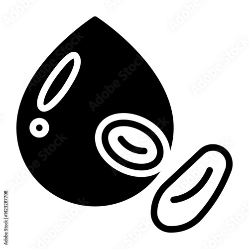 blood icon, glyph icon style