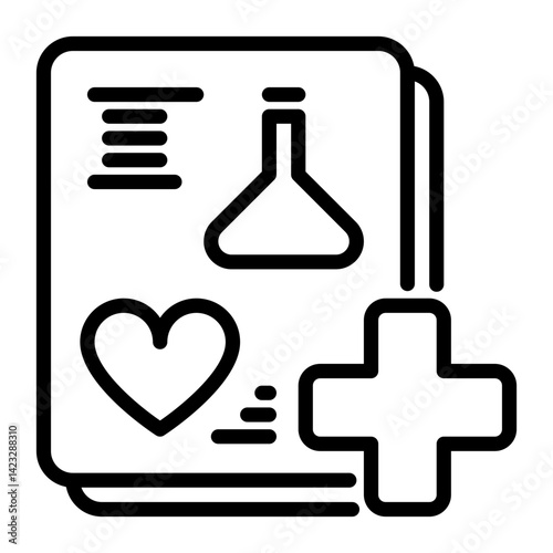 test icon, line icon style