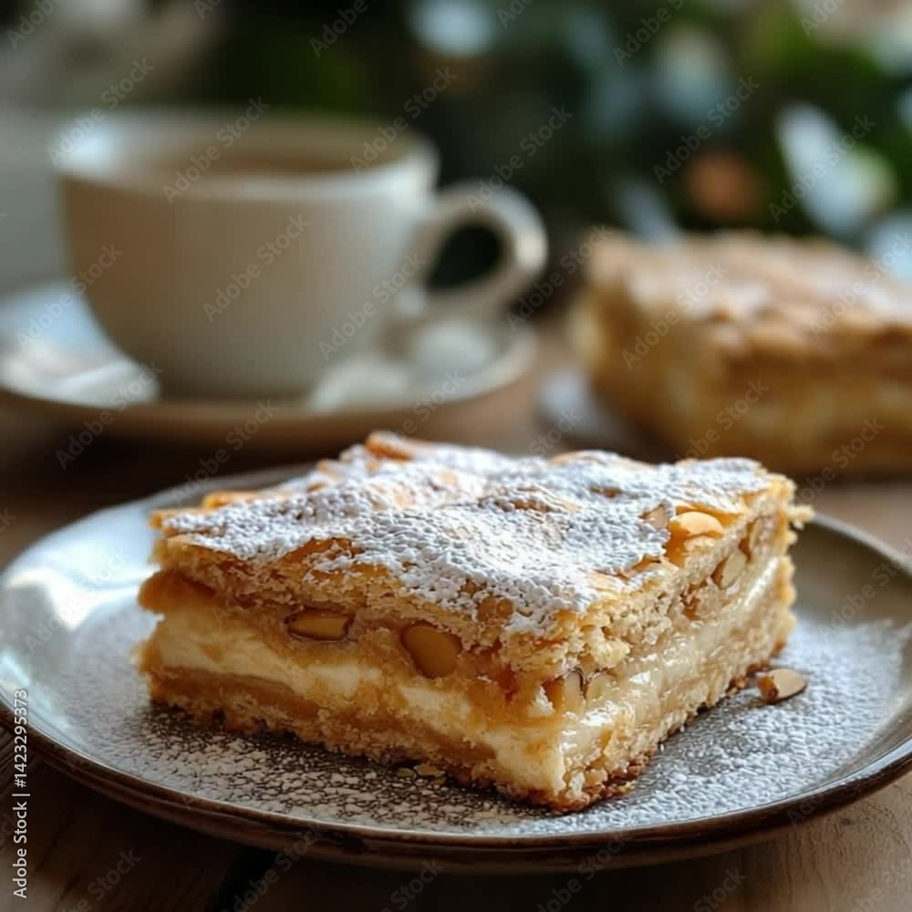 torta della nonna slices video italian breakfast
