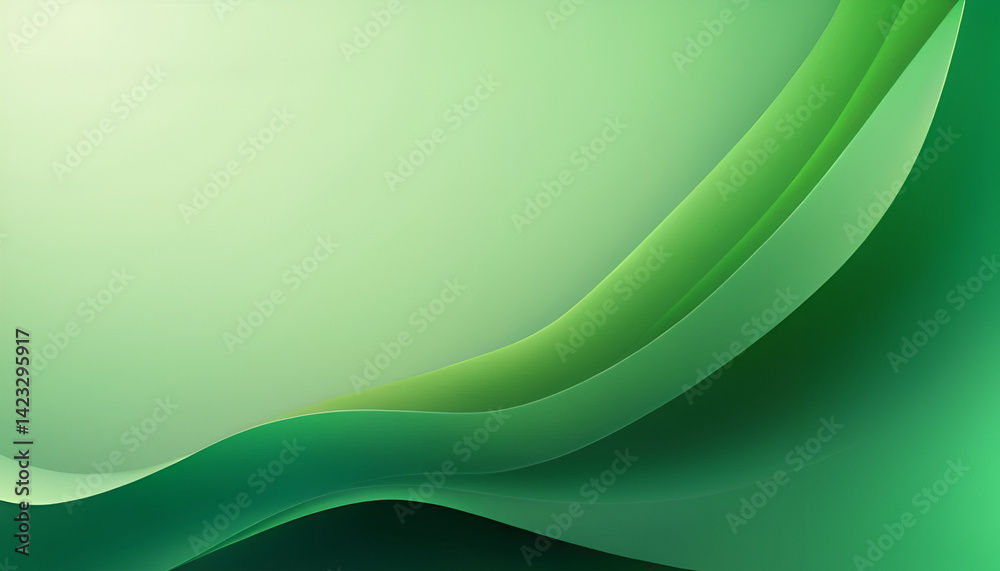Abstract Green Wave Background Abstract Green Wave Background