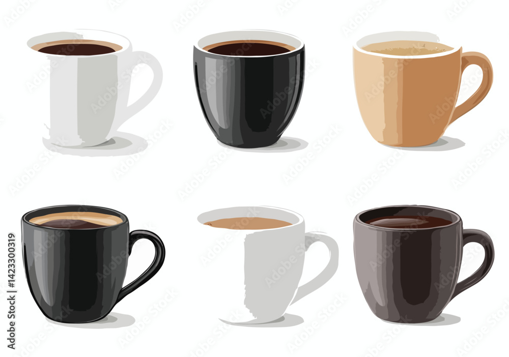 Obraz premium coffee cup vector art
