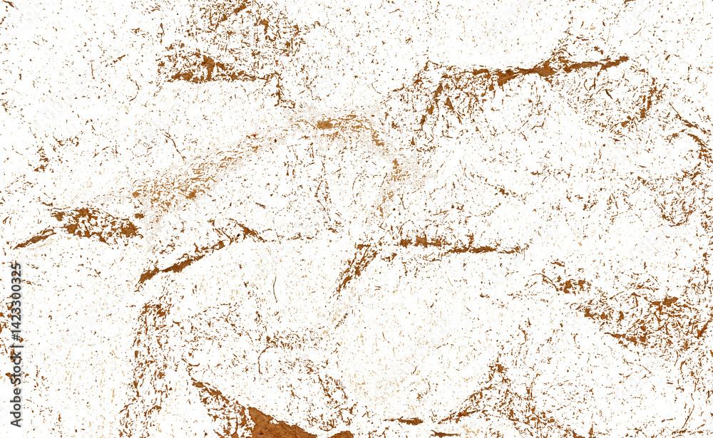 Obraz premium High-Resolution Crumpled Dusty Brown Paper Grunge Overlay Texture on Transparent Background for Creative Design Projects