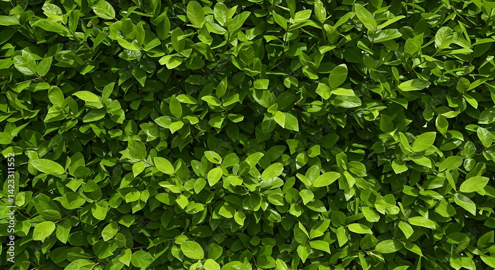 Obraz premium Green Leaves Texture Background Fresh Foliage Wall