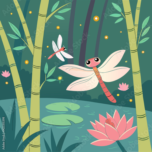 Magical Bamboo Creatures Living in a Hidden Animated Paradise
