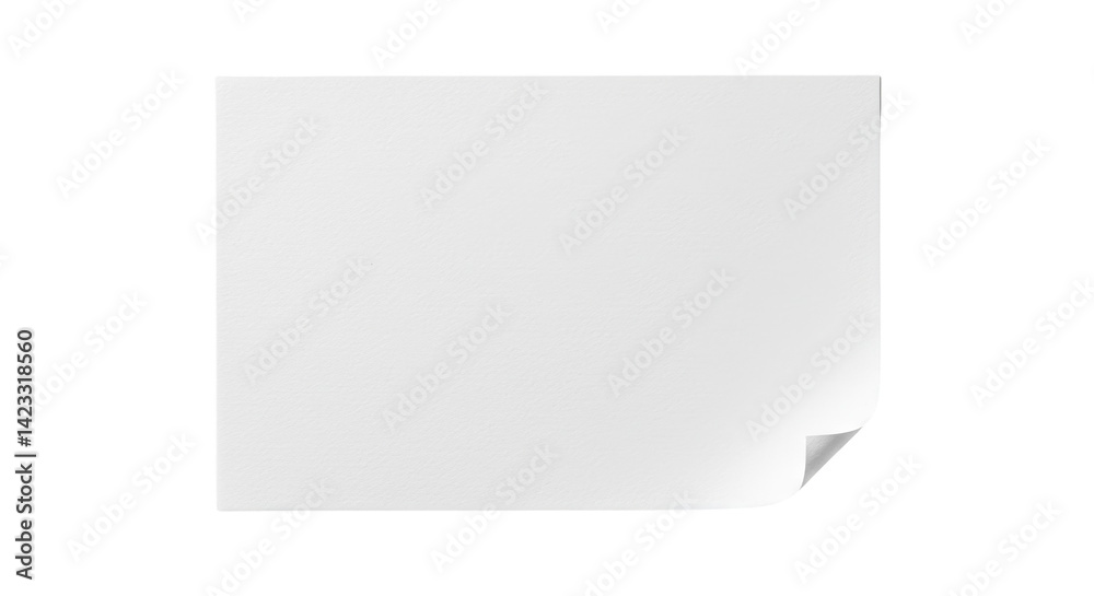 Blank Poster with Curled Edge Blank Poster with Curled Edge