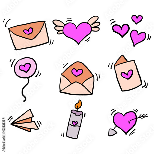 Love envelope couple heart valentine romance romantic gift 